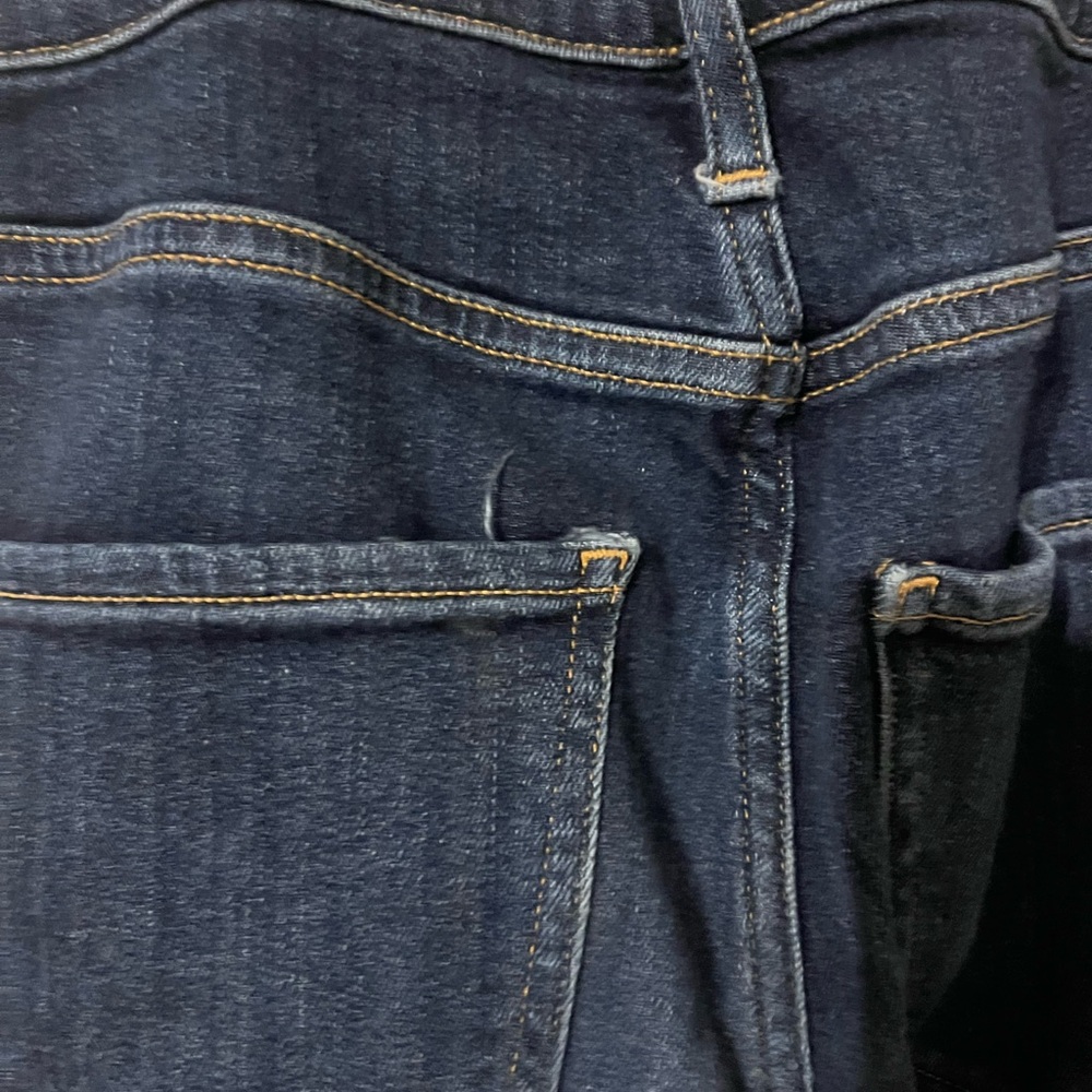 Agolde Dark Blue High-Rise Skinny Jeans - Picture 5 of 10